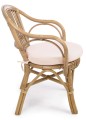 Krzesło jadalniane ogrodowe z rattanu New Barina