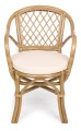 Krzesło jadalniane ogrodowe z rattanu New Athina