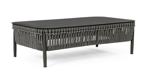 Stolik kawowy ogrodowy Tiva antracytowy