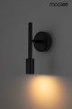 Lampa ścienna Prisma czarna Moosee