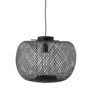 Lampa wisząca z bambusa Boho czarna