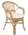 Krzesło jadalniane ogrodowe z rattanu New Barina
