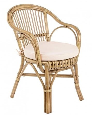 Krzesło jadalniane ogrodowe z rattanu New Barina