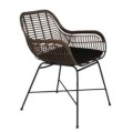 Brązowe krzesło ogrodowe Cantik 