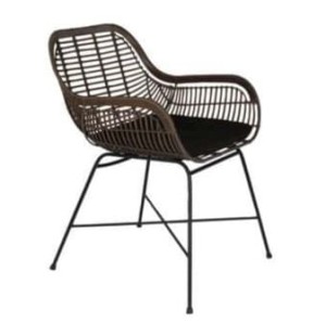 Brązowe krzesło ogrodowe Cantik 