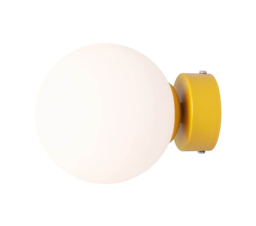 Lampa ścienna lub sufitowa BALL musztardowa