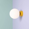 Lampa ścienna lub sufitowa BALL musztardowa