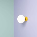 Lampa ścienna lub sufitowa BALL musztardowa