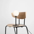 Lampka stołowa PINNE czarna minimalistyczna