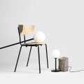 Lampka stołowa PINNE czarna minimalistyczna
