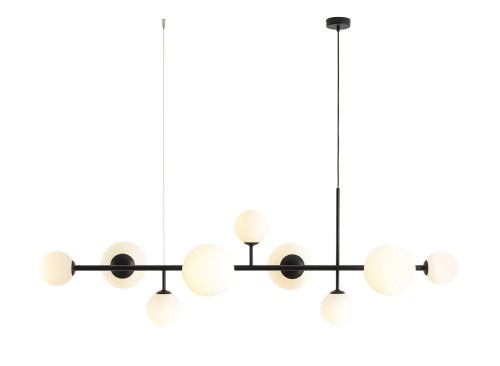 Lampa wisząca DIONE 9 kul czarna
