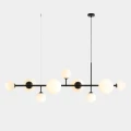 Lampa wisząca DIONE 9 kul czarna