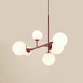 Lampa wisząca DIONE 6 bordowa
