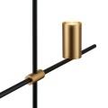 Lampa wisząca Lungo czarno-złota
