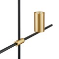 Lampa wisząca Lungo czarno-złota