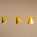Nowoczesna lampa wisząca nad stół FORM żółta