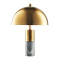 Lampa stołowa Como złota marmur