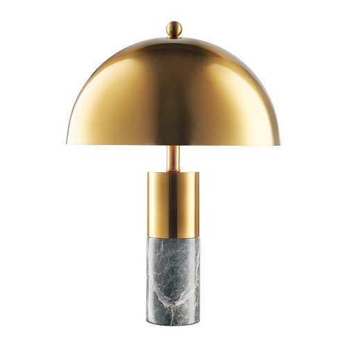 Lampa stołowa Como złota marmur