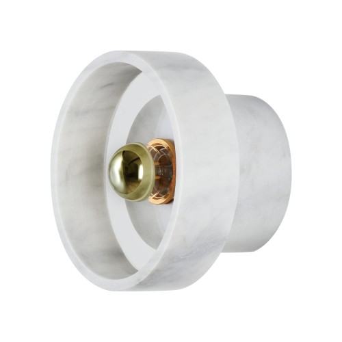 Kinkiet Universo biały marmur