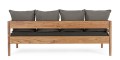 Elegancka sofa 3 osobowa Kobo antracytowa