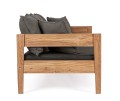 Elegancka sofa 3 osobowa Kobo antracytowa