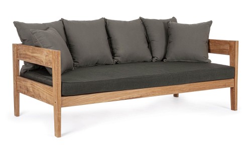 Elegancka sofa 3 osobowa Kobo antracytowa