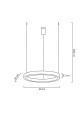 Lampa wisząca RING 40 złota