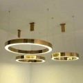 Lampa wisząca RING 40 złota