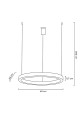 Lampa wisząca RING 60 złota