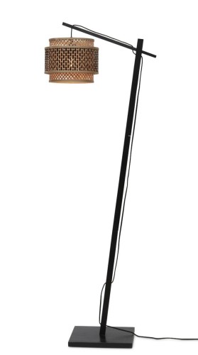 Lampa podłogowa mała BHUTAN czarna
