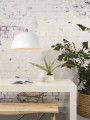 Lampa wisząca Halong biała