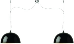 Lampa wisząca Halong podwójna czarna