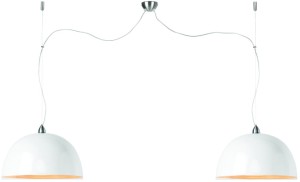 Lampa wisząca Halong podwójna biała