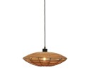 Lampa wisząca TANAMI rattanowa spłaszczona kula