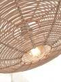 Lampa wisząca TANAMI rattanowa spłaszczona kula