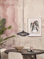 Lampa wisząca ZANZIBAR rattanowa czarna