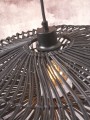 Lampa wisząca ZANZIBAR rattanowa czarna