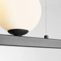 Lampa wisząca z kulistymi kloszami GARDA 4 czarna