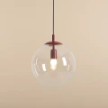 Lampa wisząca kula GLOBE bordowa