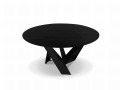 Okrągły stół jadalniany Salerne czarny