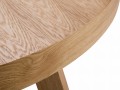 Okrągły rozkładany stół Dustin naturalny dąb