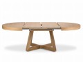 Okrągły rozkładany stół Dustin naturalny dąb