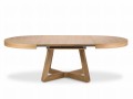 Okrągły rozkładany stół Dustin naturalny dąb