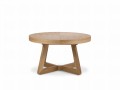 Okrągły rozkładany stół Dustin naturalny dąb