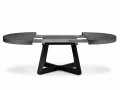 Okrągły rozkładany stół Dustin czarny dąb