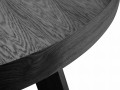 Okrągły rozkładany stół Dustin czarny dąb