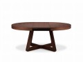 Okrągły rozkładany stół Dustin ciemny dąb