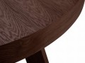 Okrągły rozkładany stół Dustin ciemny dąb