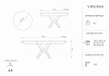 Drewniany stół Virginia 120 naturalny dąb