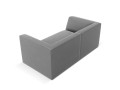 Sofa Ruby 2-osobowa szara aksamit